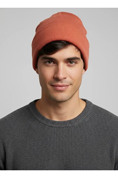 CANMODA Salmon Color Unisex Basic Knitwear Beanie Winter Knitted Hat - Wh2580