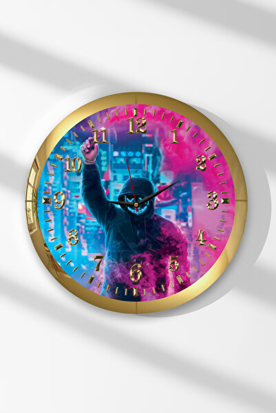 Zevahir Mobilya Dekorasyon Ceas de perete rotund din MDF cu tematică pentru j...