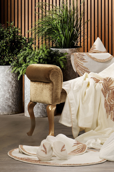 ZEBRACASA Caroline İkili Oval Paspas Takımı