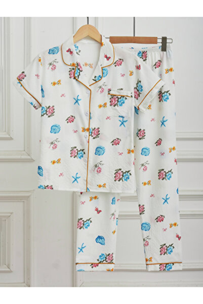 Take Two By Styli Women Graphic Print Shirt and Pyjama Set