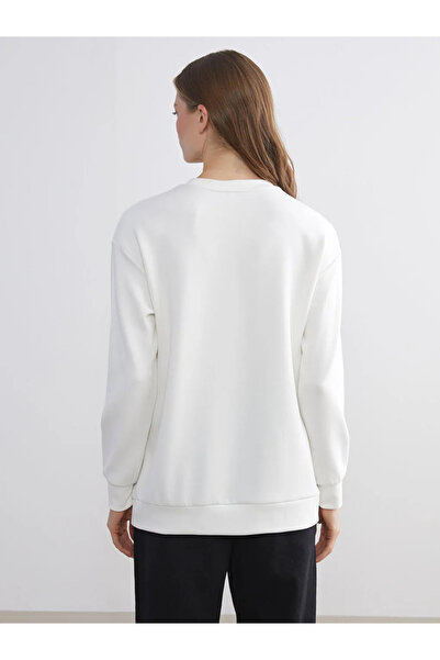 LC Waikiki Crew Neck Stone Embellished Women's Sweatshirt