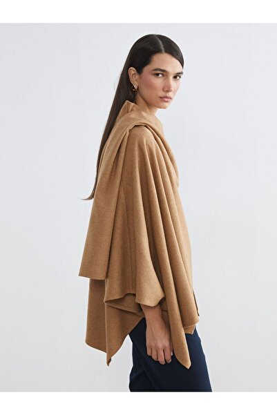 LC Waikiki Mock Neck Women's Cashmere Poncho