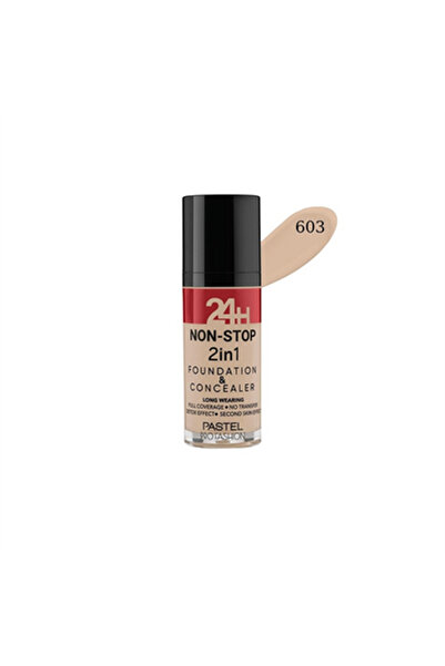 YİFOREVERS KOZMETİK كريم أساس وكونسيلر 2 في 1 يدوم 24 ساعة 603