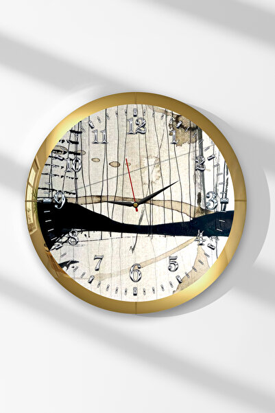 Zevahir Mobilya Dekorasyon Ceas de perete rotund din MDF cu tematică abstract...