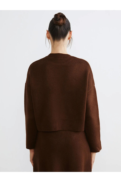 LC Waikiki Crew Neck Oversize Women's Knitwear Sweater