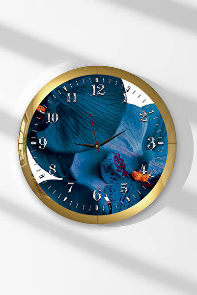 Zevahir Mobilya Dekorasyon Ceas de perete rotund din MDF cu tematică frunze a...