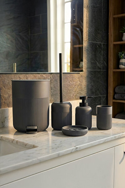 Vadi طقم حمام أوليفيا الحديث من الأكريليك الأبيض 5 قطع