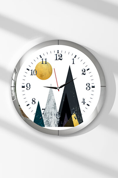 Zevahir Mobilya Dekorasyon Ceas de perete rotund din MDF cu tematică cu forme...