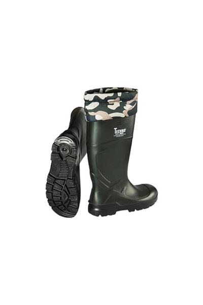 TECHNO BOOTS Su Geçirmez O4 Konçlu Çelik Burunsuz Poliüretan Çizme