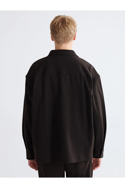 LC Waikiki Plus Size Regular Fit Long Sleeve Men's Shirt