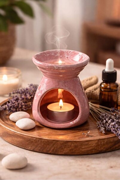 Uretti - Okay 5711 1771 Seramik Konik Buhurdanlık - Tealight ve Anti Stres Ya...