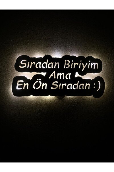 sem concept AA Pilli Ledli Sıradan Biriyim Ama En Ön Sıradan Dekoratif Duvar ...