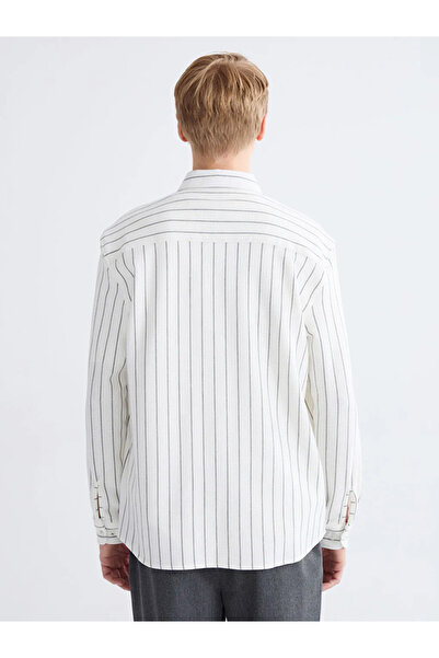 LC Waikiki Regular Fit Long Sleeve Striped Men's Shirt