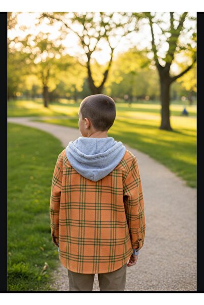 Gala cămașă pentru copii unisex kareli cu glugă