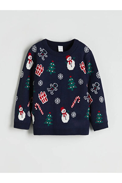 LC Waikiki Christmas Themed Boys' Knit Sweater