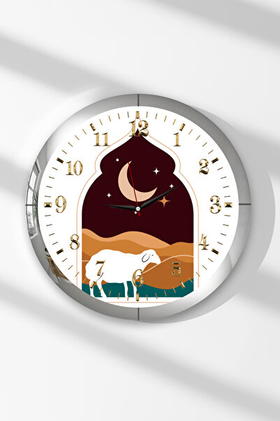 Zevahir Mobilya Dekorasyon Ceas de perete rotund din MDF cu tematică de noapt...