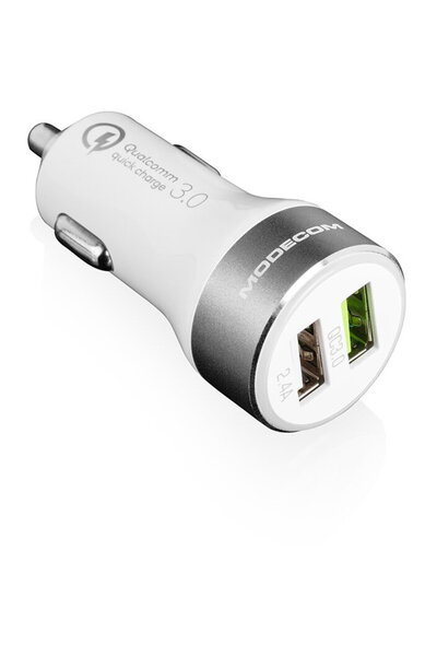 Modecom MC-QCU2-07 Argintiu, Alb Auto