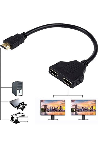 The Bros HDMI Splitter Adapter Cable - Male to Dual Female 1 to 2 Way for HD,...