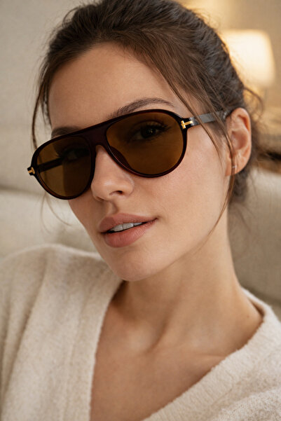 LUNOX Liva Unisex Brown Uv Protection Sunglasses