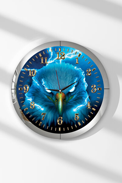 Zevahir Mobilya Dekorasyon Ceas de perete rotund din MDF cu tematică Forța ră...