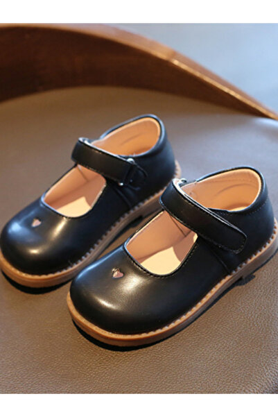 Take Two By Styli Girls Black Solid Mary Jane Shoes