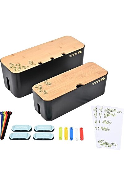 The Bros Cable Management Box Organizer for Cords, Computer USB-Hub, TV to Co...