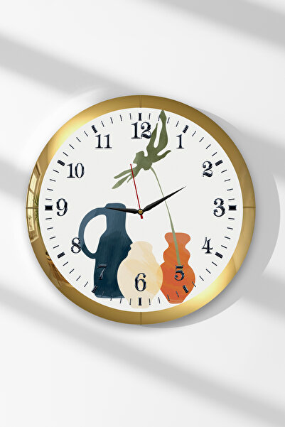 Zevahir Mobilya Dekorasyon Ceas de perete rotund din MDF cu tematică, cu test...