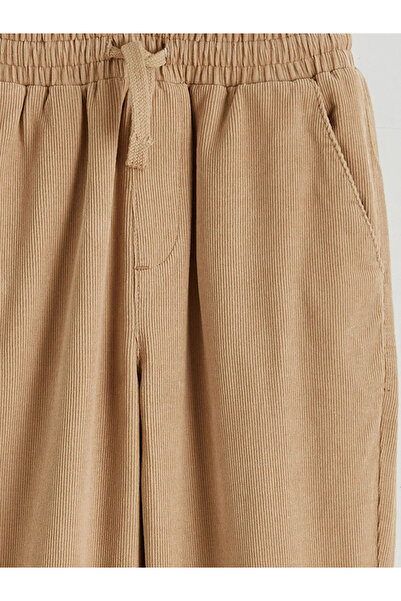 LC Waikiki Pantaloni de jogging pentru baieti din catifea cu talie elastica