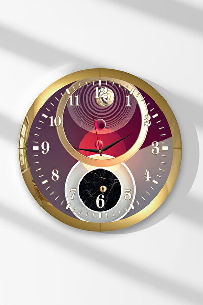 Zevahir Mobilya Dekorasyon Ceas de perete rotund din MDF cu tematică, cu cerc...