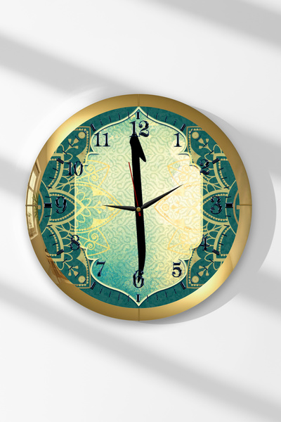 Zevahir Mobilya Dekorasyon Ceas de perete rotund din MDF cu scrisul Elif, cu ...