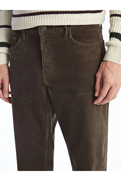 LC Waikiki Brown Standard Fit Velvet Men's Chino Pants