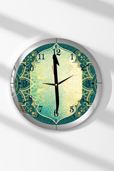 Zevahir Mobilya Dekorasyon Ceas de perete rotund din MDF cu scrisul Elif, cu ...