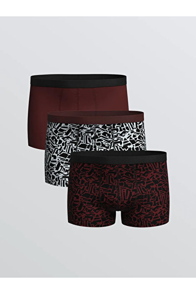 LC Waikiki Standard Mold Cotton Flexible Men's Boxers 3-Piece