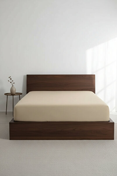 serelya King Size Combed Cotton Fitted Sheet - 100% Cotton - 200 X 200 cm