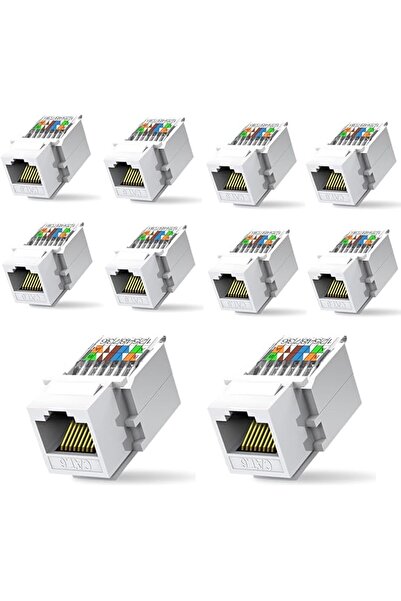 The Bros Cat6 Tool-Less RJ45 for Keystone Jack, No Punch-Down Tool Required M...