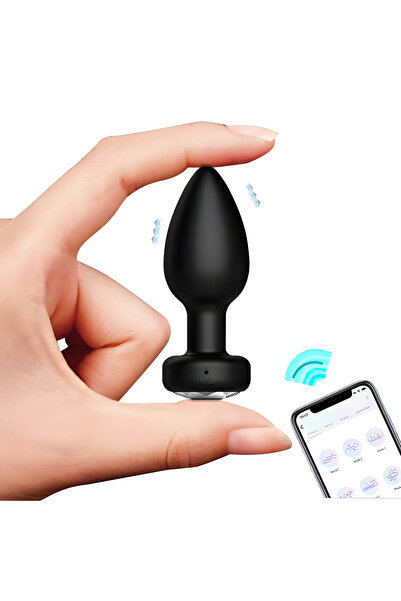 cribeau Dispozitiv de Masaj Anal cu Control prin Aplicatie, 10 Moduri, USB, Rezistent la Apa, Negru