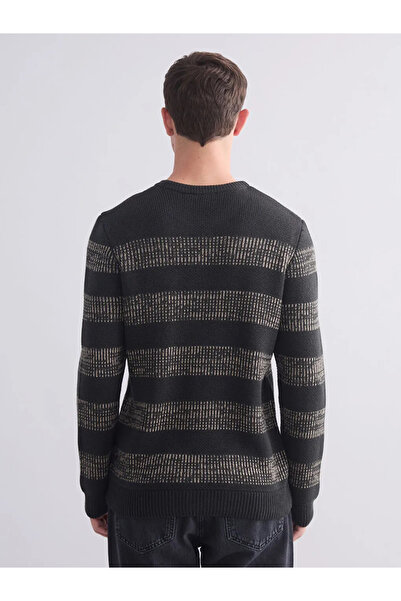 LC Waikiki طاقم الرقبة مخطط الرجال سترة تريكو