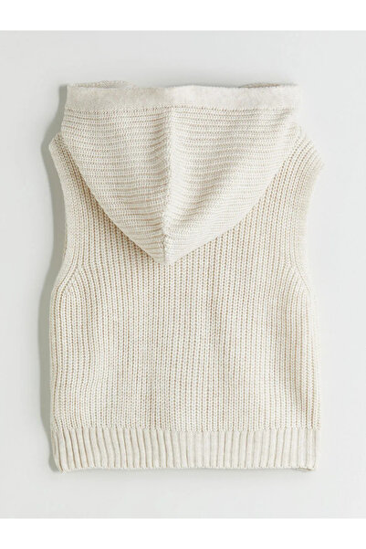 LC Waikiki Hooded Girl's Knitwear Vest