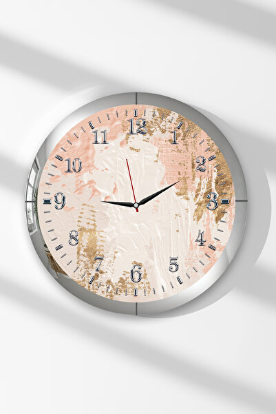 Zevahir Mobilya Dekorasyon Ceas de perete rotund din MDF cu tematică pastel m...