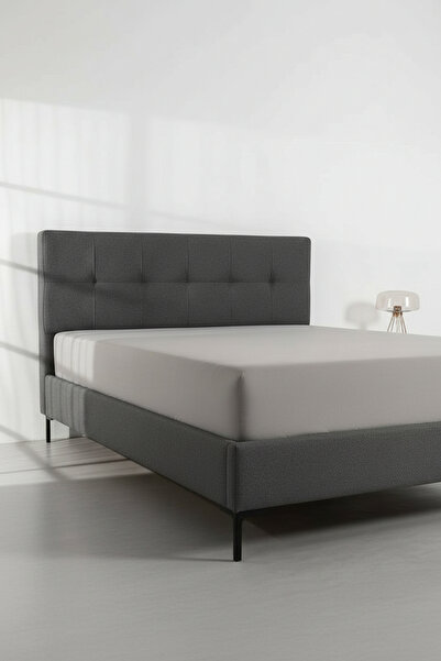 serelya King Size Combed Cotton Fitted Sheet - 100% Cotton - 200 X 200 cm