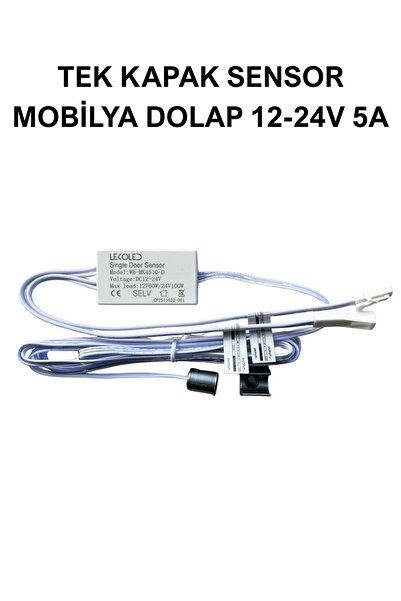 LEKOLED TEK KAPAK SENSOR MOBİLYA DOLAP 12-24V 5A