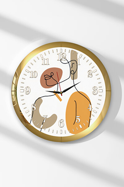 Zevahir Mobilya Dekorasyon Gold Framed Minimalist Abstract Patterns Themed Ro...