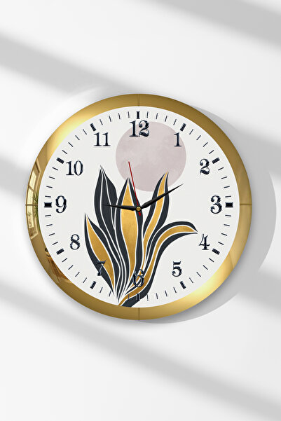 Zevahir Mobilya Dekorasyon Ceas de perete rotund din MDF cu tematică Umbrele ...