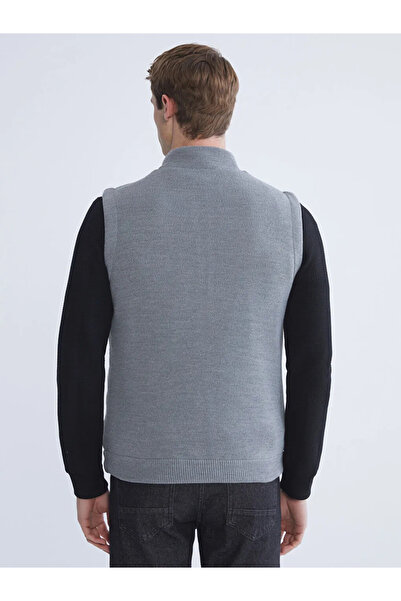 LC Waikiki Standard Mold Stand Collar Men's Knitwear Vest