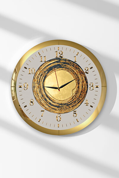 Zevahir Mobilya Dekorasyon Ceas de perete rotund din MDF cu tematică Inelul t...