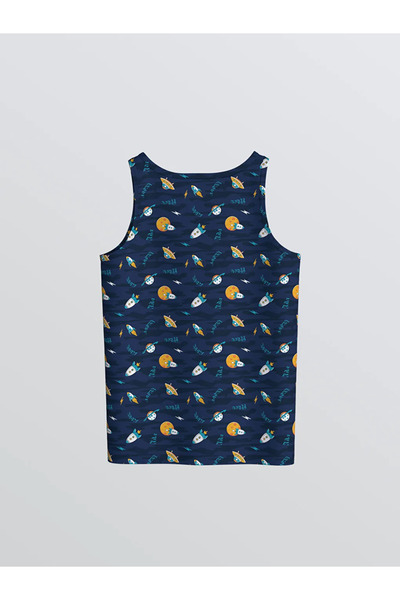 LC Waikiki Navy Blue Crew Neck Boys' Undershirt 2-Pack