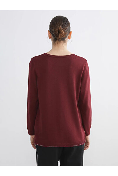 LC Waikiki Crew Neck Striped Women's Knitwear Sweater