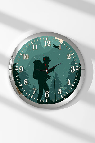 Zevahir Mobilya Dekorasyon Ceas de perete rotund din MDF cu tematică Explorat...