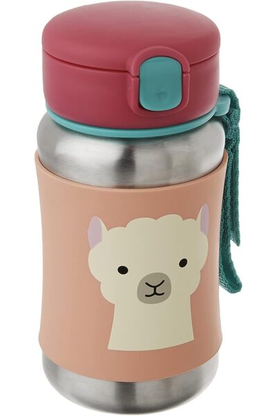 Skip Hop كوب شرب للأطفال الصغار مع ماصة - زجاجة ماصة من الفولاذ المقاوم للصدأ...