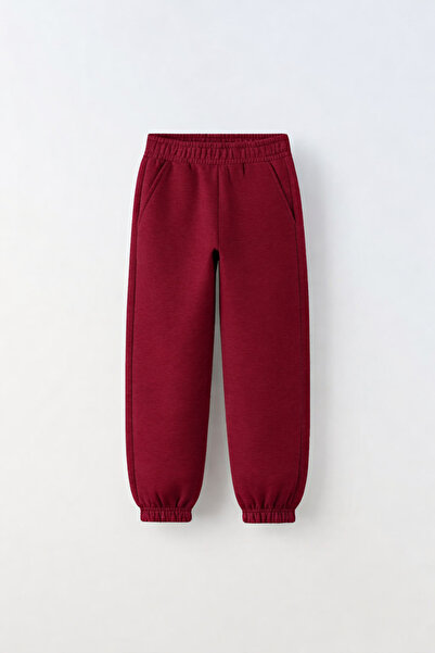 fasardi Unisex Children's Basic Sweatpants 3 Thread Non-Sharandon Fabric Elas...